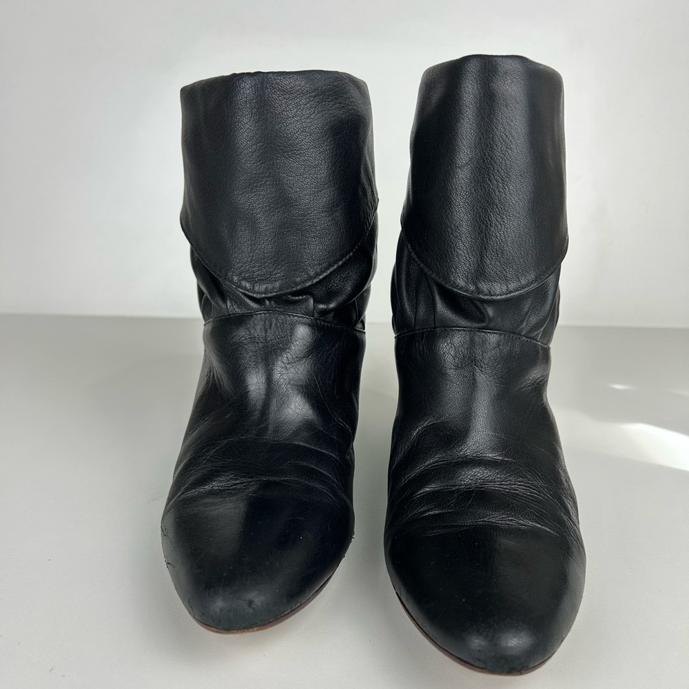 VINTAGE FRYE ANKLE BOOTS BLACK SIZE 7 - Picture 5 of 13
